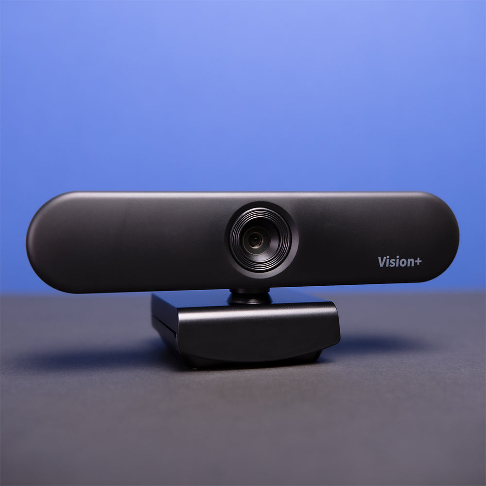 Avalle Vision + Webcam USB HD 1080p | Plug & Play | Obiettivo grandangolare | Fotocamera CMOS a 30 fps | Cancellazione automatica di eco e rumore (cuffie USB One Ear (monofonico