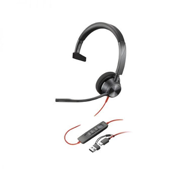 Poly Blackwire 3310 USB-(A&C) Monaural Headset