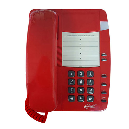 Red Incom Alphacom NR200HP V2 Push-To-Talk Analogue Telephone - Red– Incom ...
