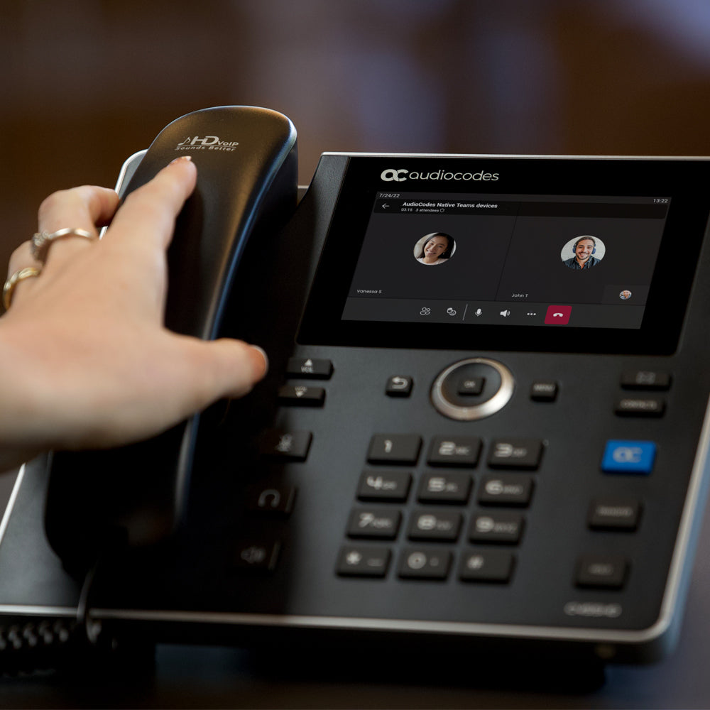 Audiocodes Example AudioCodes C455HD-DBW IP Phone - Teams Certified– Incom Telecoms Direct