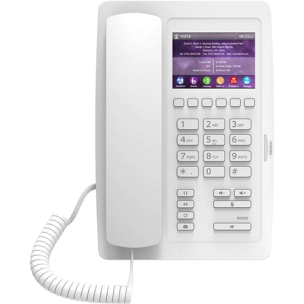 Fanvil H5W Wi-Fi Hotel IP Phone - White– Incom Telecoms Direct