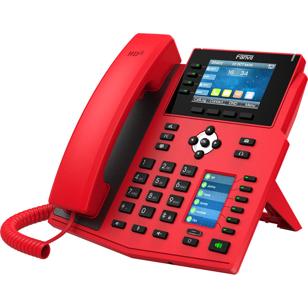 Red Incom Fanvil X5U-Red IP Phone– Incom Telecoms Direct