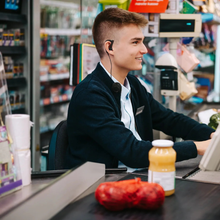 Jabra Perform 10 Wired PTT USB-C Headset for Retail Workers