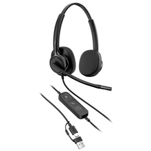 HP Poly Mission 425 Classic Duo USB-C/A Headset - Leatherette